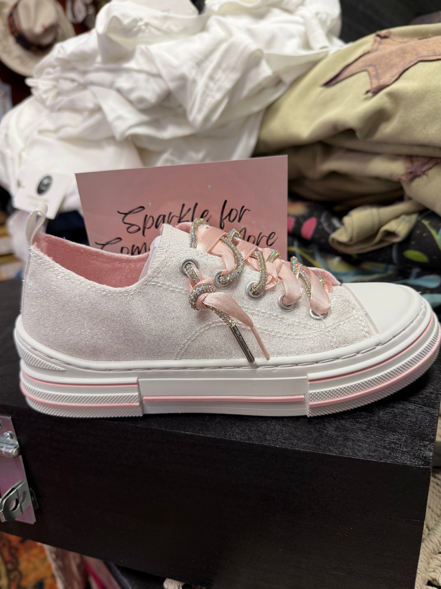 Aman Mary's Version by Very G | Breast Cancer Awareness Glitter Sneaker
