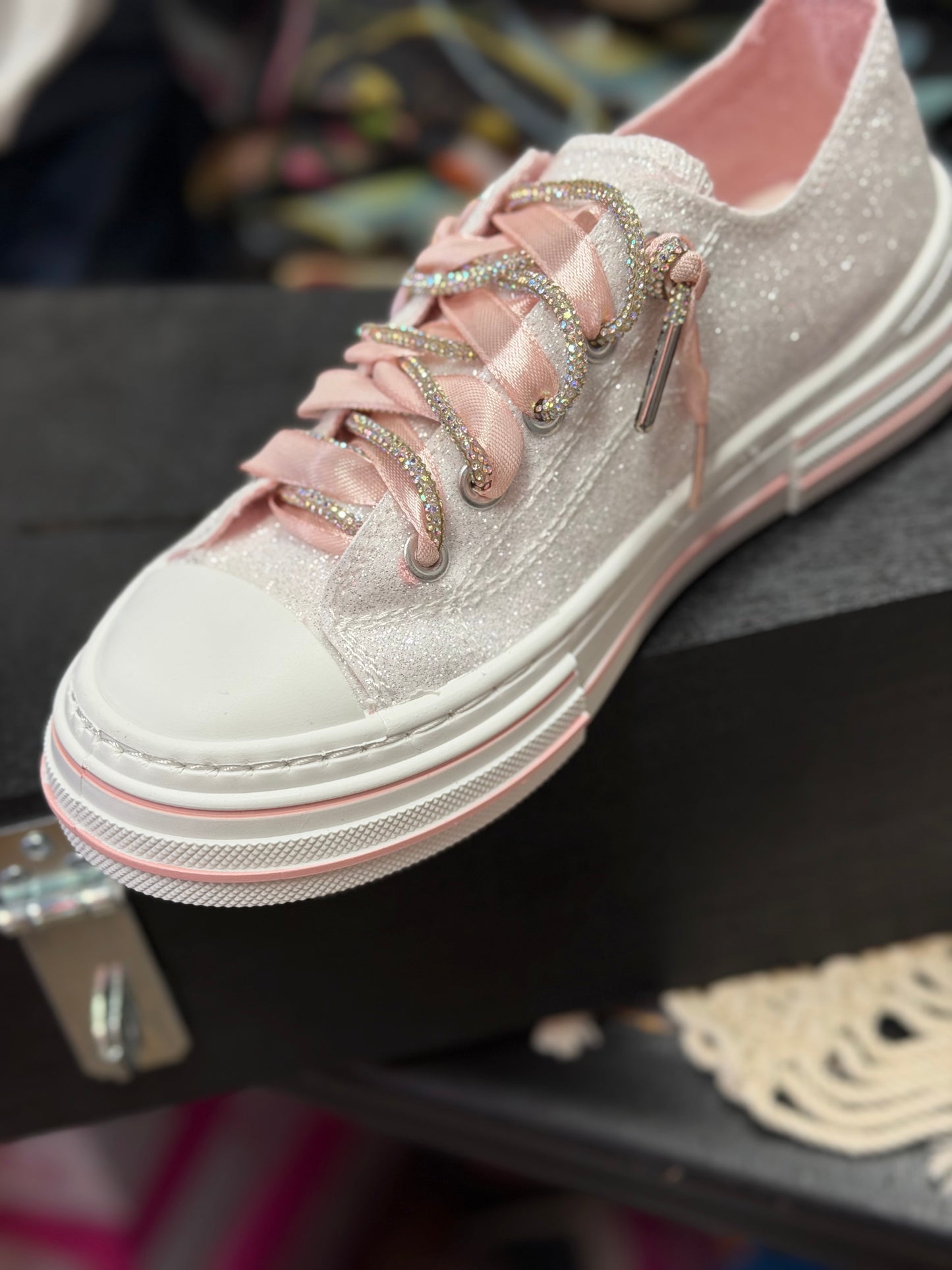 Aman Mary's Version by Very G | Breast Cancer Awareness Glitter Sneaker
