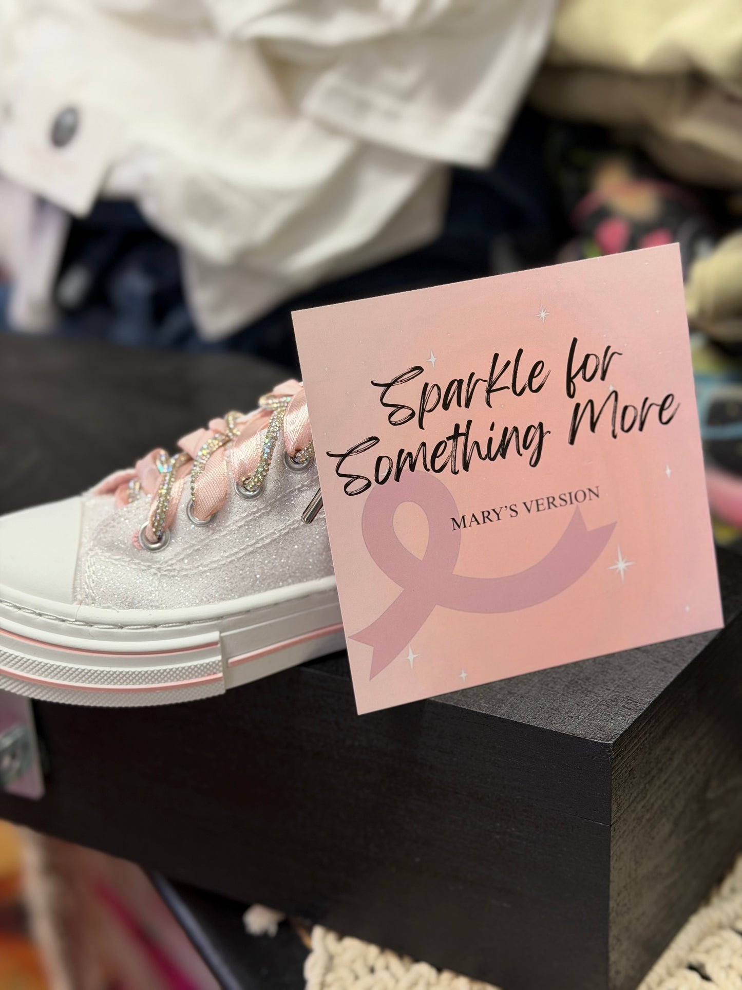 Aman Mary's Version by Very G | Breast Cancer Awareness Glitter Sneaker