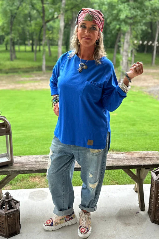 Wandering Meadow Sweatshirt - Royal Blue