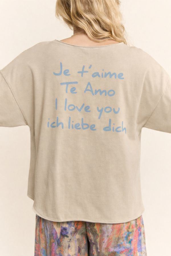 Love In Every Language Oversized Tee