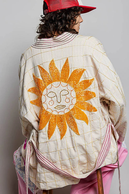 Sun Chaser Beaded Kimono Jacket by POL