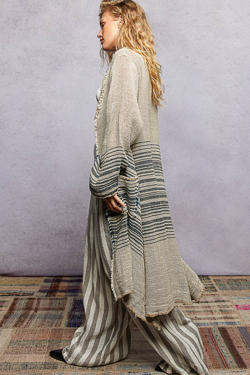 Nomadic Tides Textured Kimono by POL