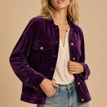 Purple Reign Velvet Jacket by J.NNA 💜