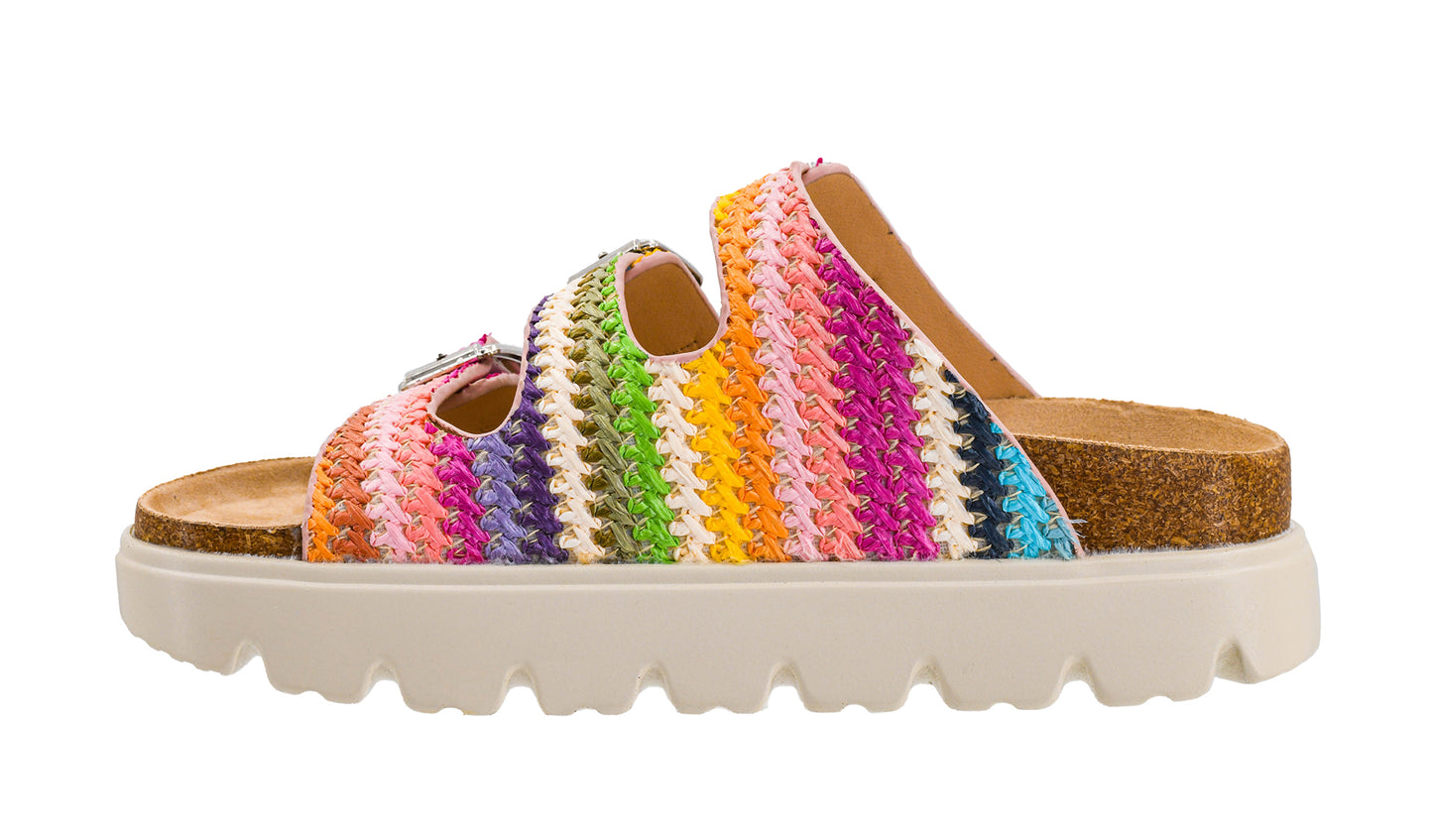 Threes Company Multi Strap Platform Sandals by Corkys