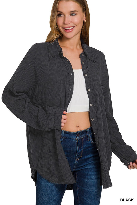 Midnight Muse Double Gauze Shirt