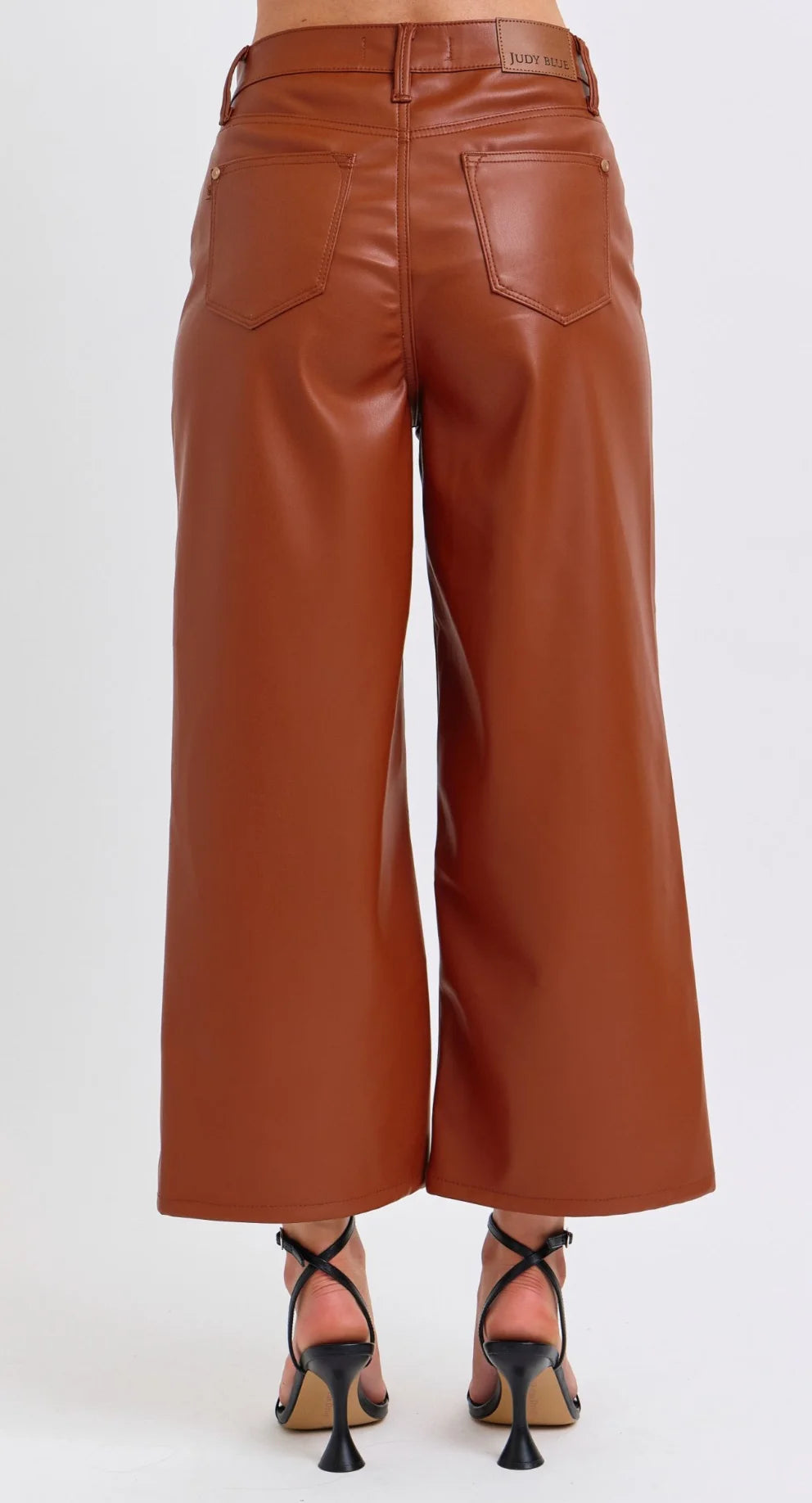 Hello Autumn Faux Leather Pants by Judy Blue