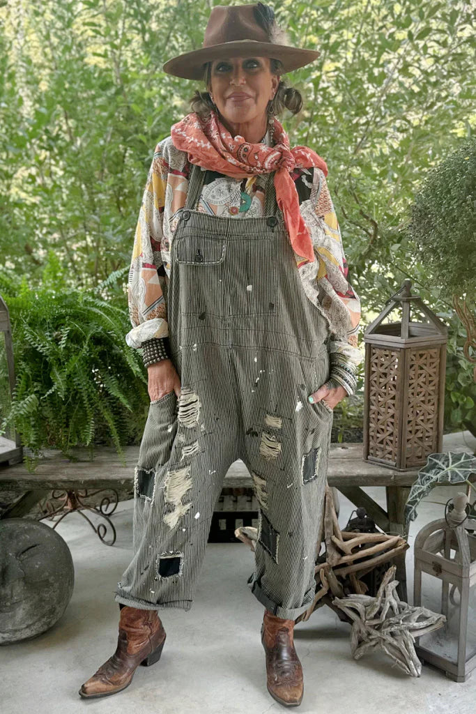 Endless Travel Overalls~ Midnight Railroad by Jaded Gypsy