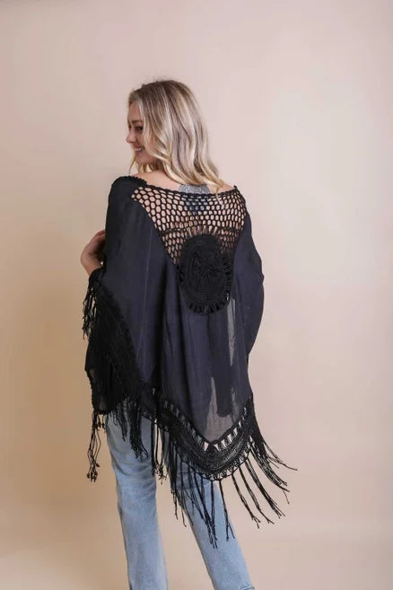 Boho-Chic Crochet Kimono