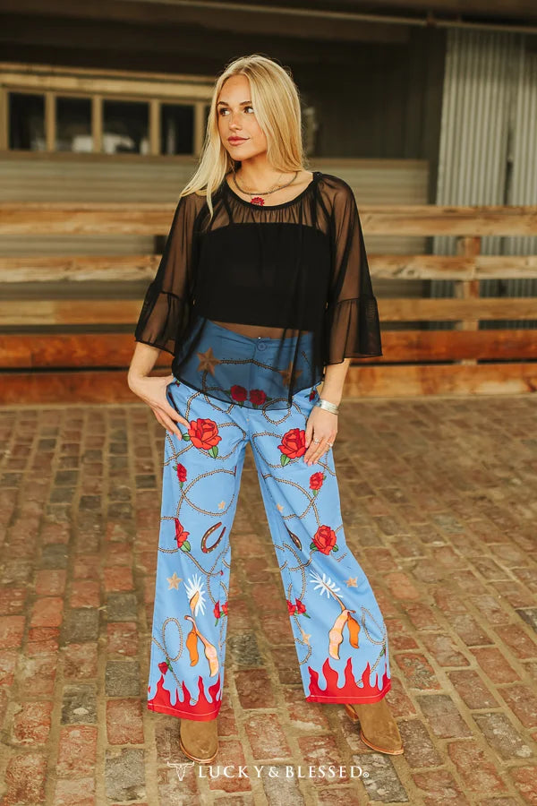Every Rose Pants in boho eclectic style