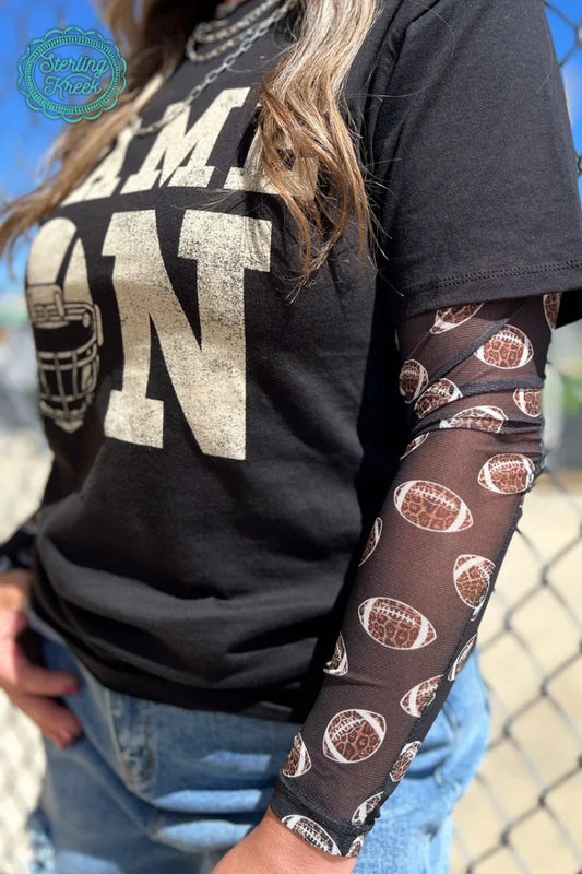 Girls of fall Mesh Top