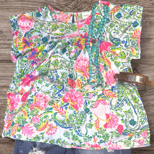 Breezy Blooms Top