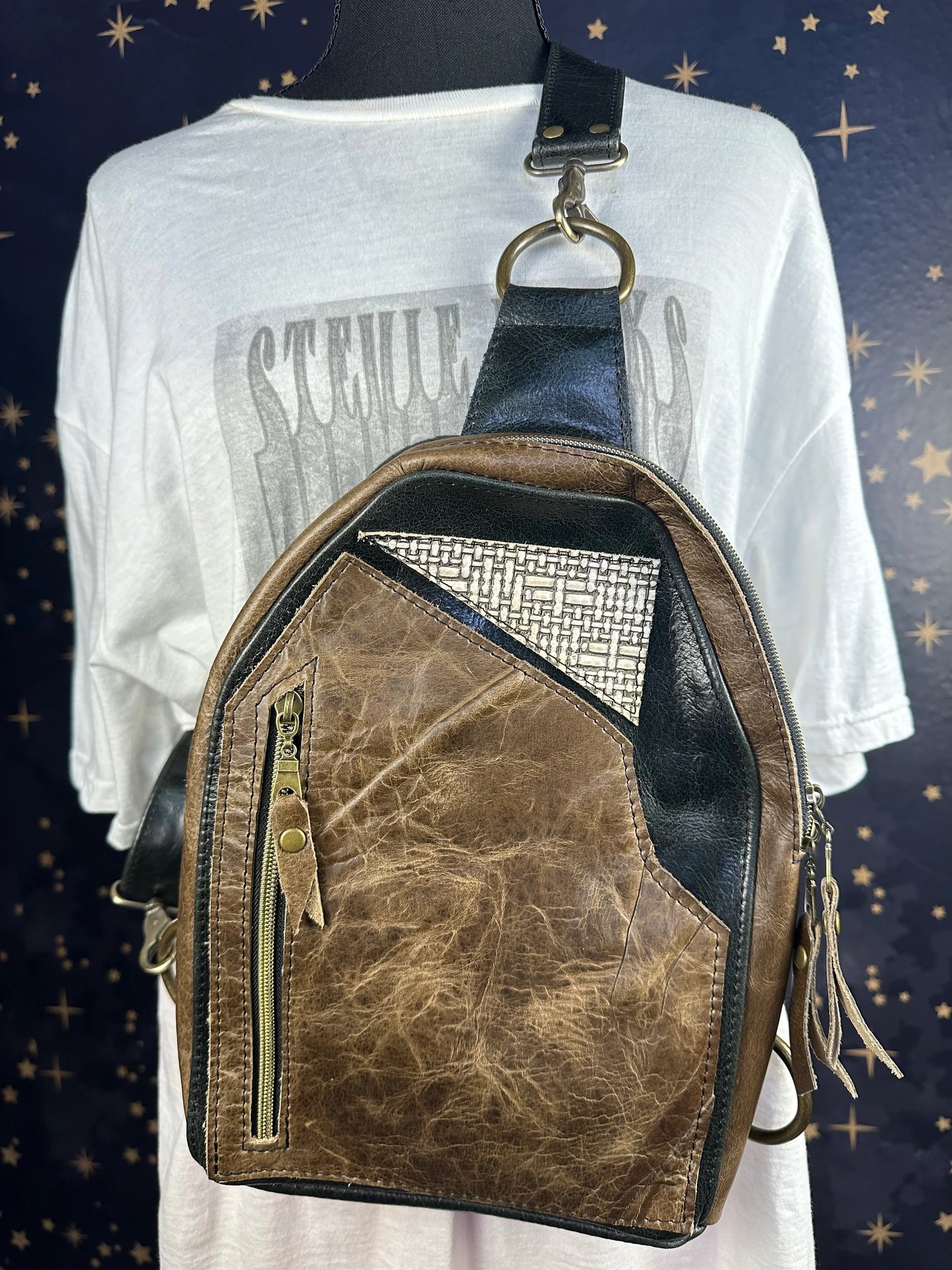 Bison Leather Crossbody