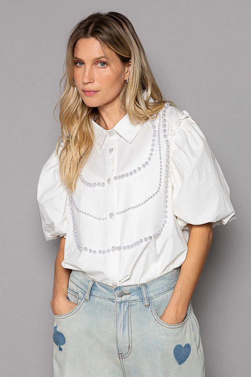 Pearls Are Always Appropriate Top