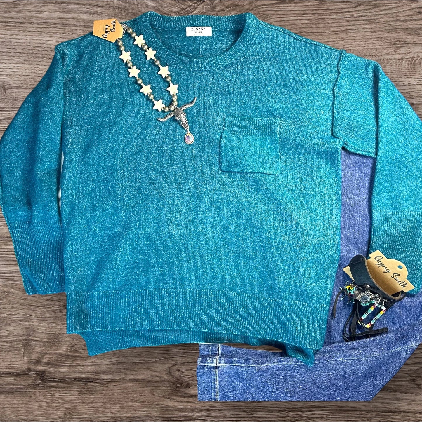 Keep It Teal Sweater