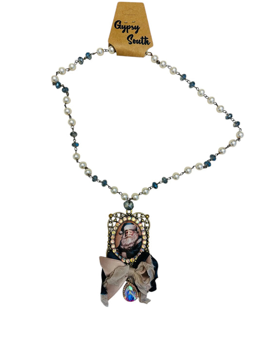 Dear Santa Necklace in boho eclectic style