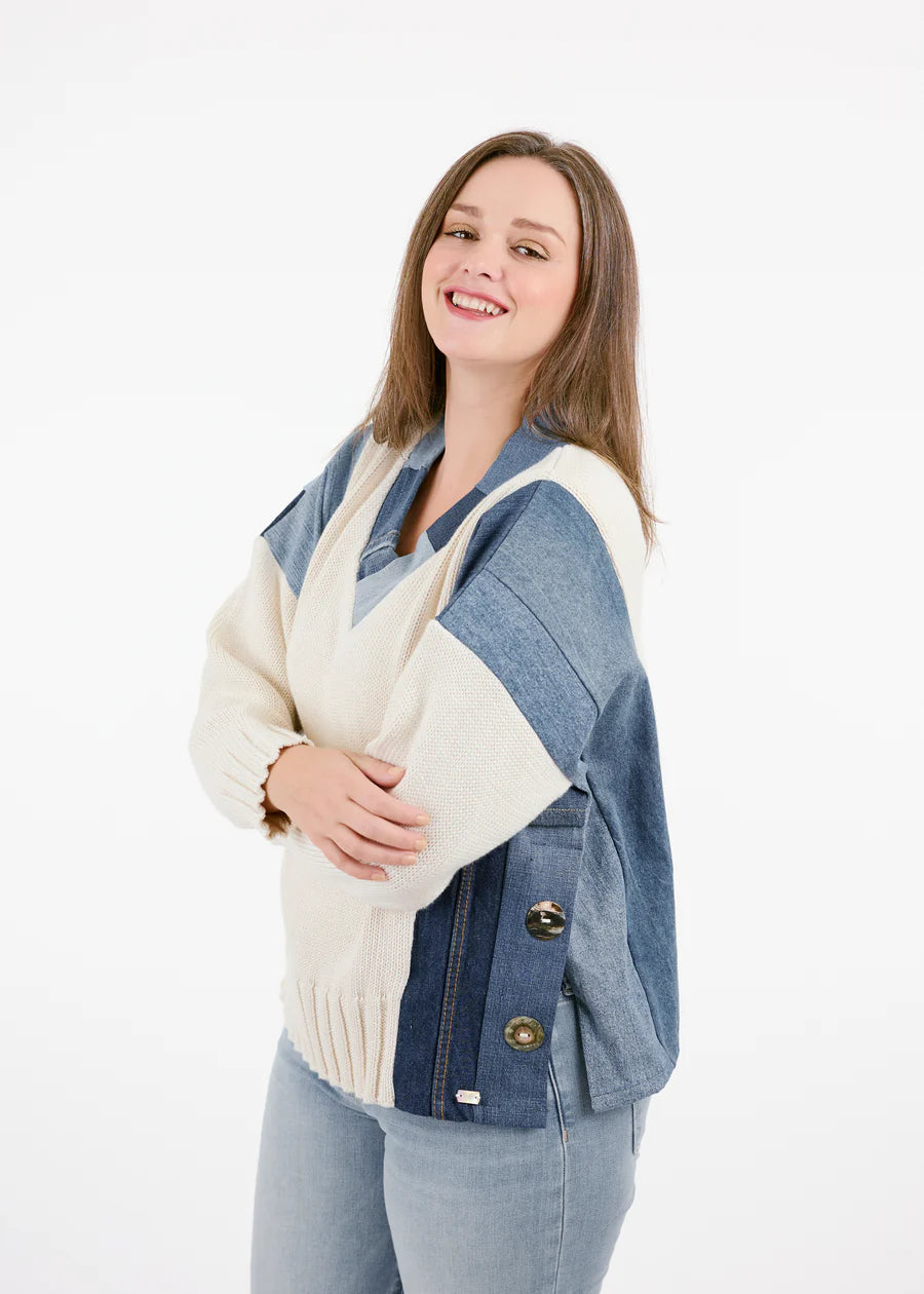 Calen Pullover in boho eclectic style