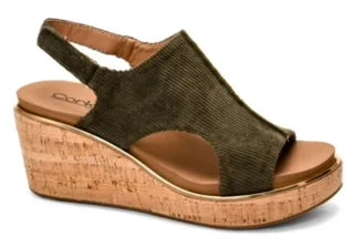 Carley Khaki Corduroy in boho eclectic style