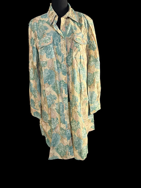 Hydrangeas Garden Duster in boho eclectic style