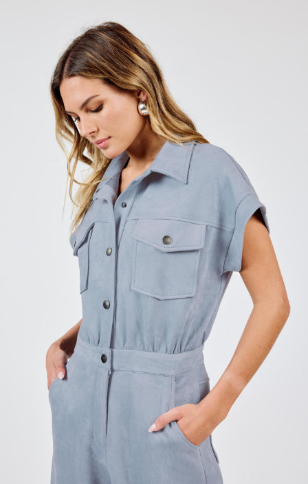 Align Faux Suede Jumpsuit