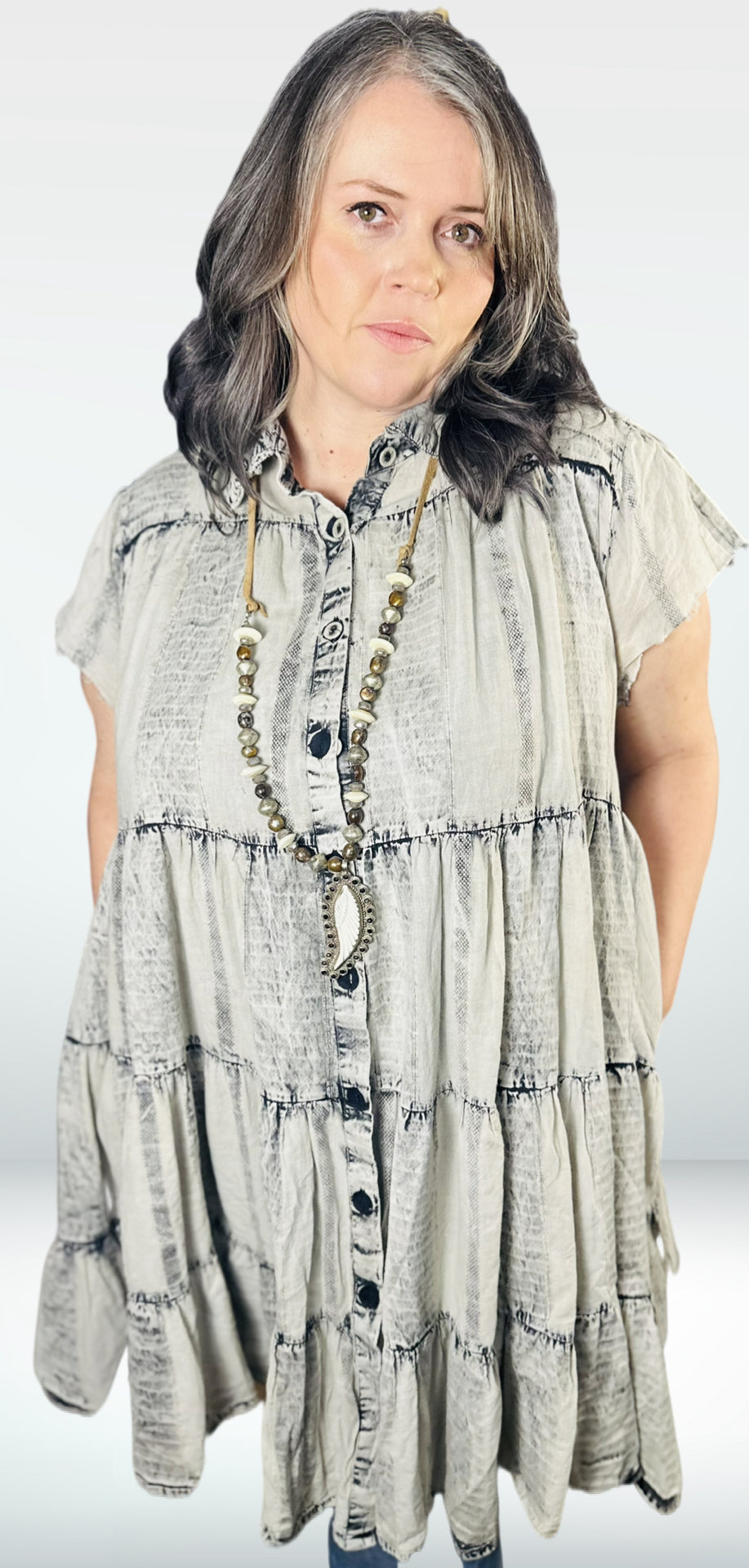 Pollyanna Duster Dress in boho eclectic style