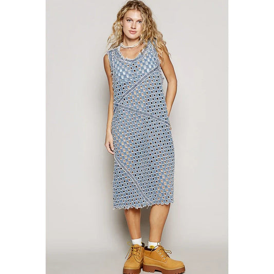 Just Breathe Laser Cut Dress by POL