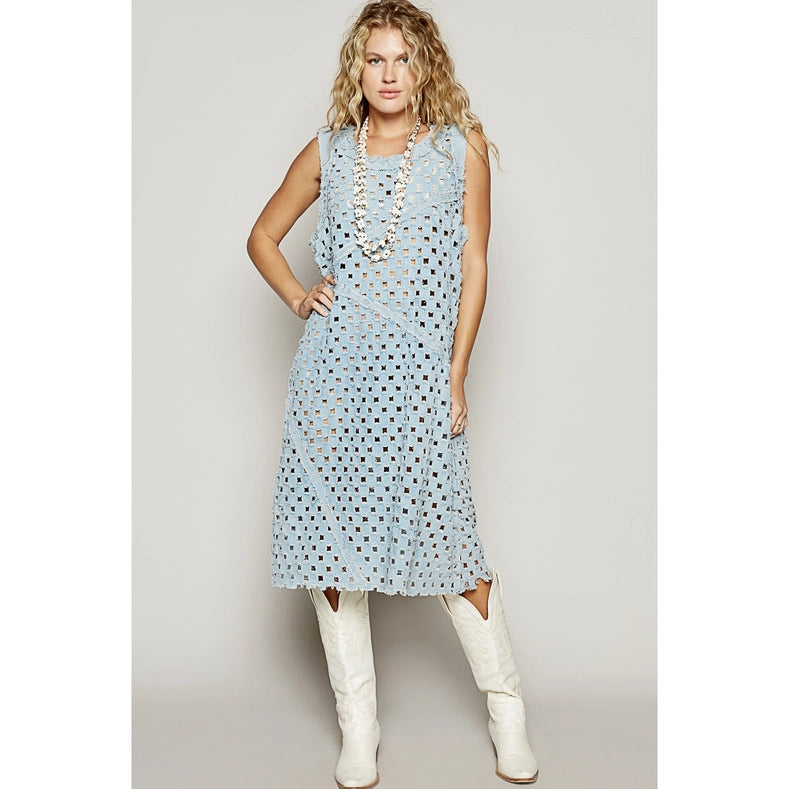 Just Breathe Laser Cut Dress by POL