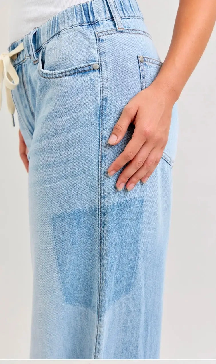 Featherweight Palazzo Pants with Shadow Light Pockets by Judy Blue