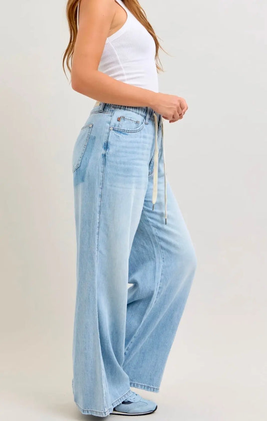 Featherweight Palazzo Pants with Shadow Light Pockets by Judy Blue