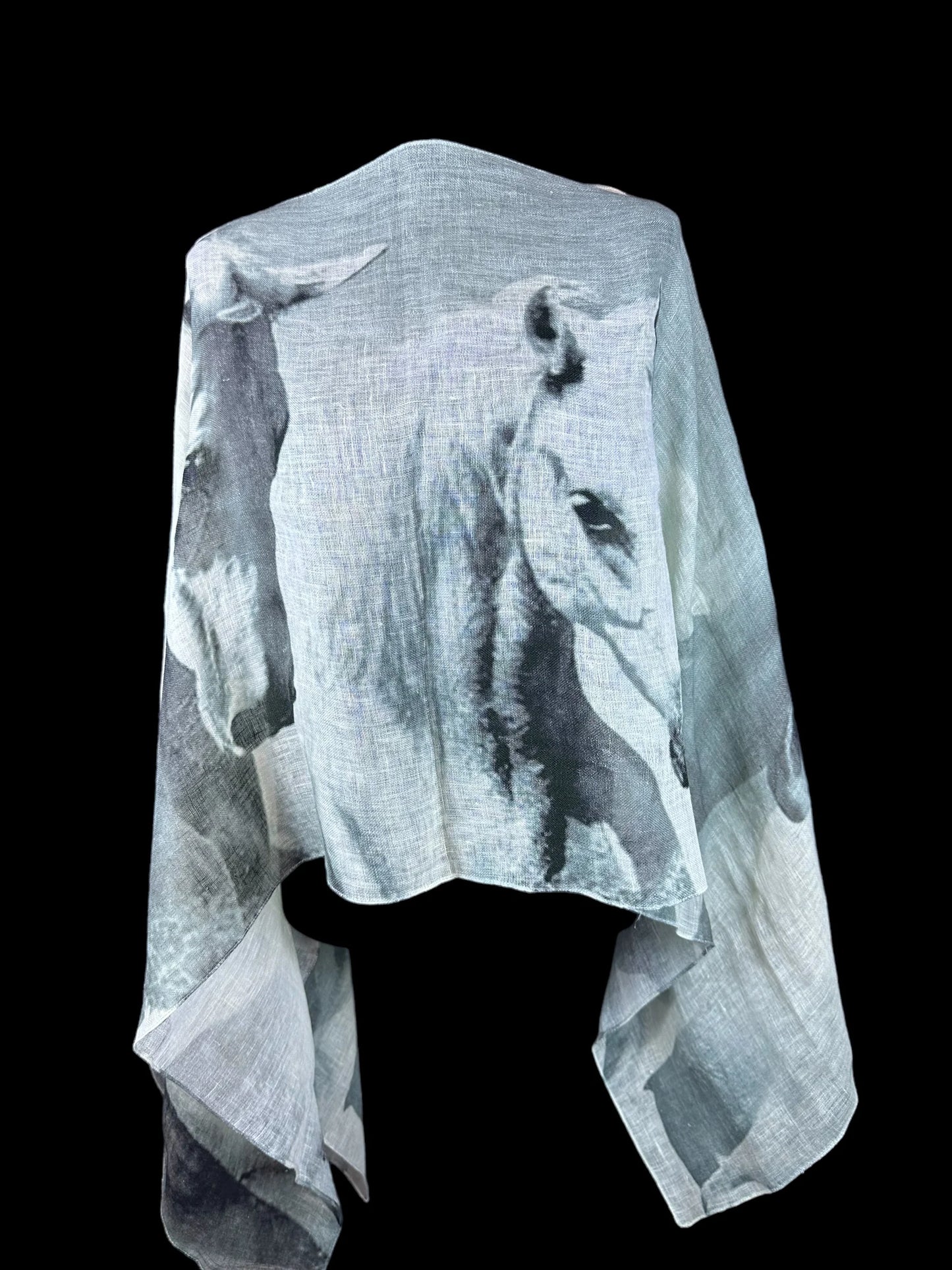 Wild Horses Poncho Top in boho eclectic style