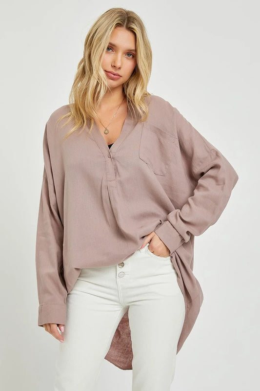 Blushing Pullover Top