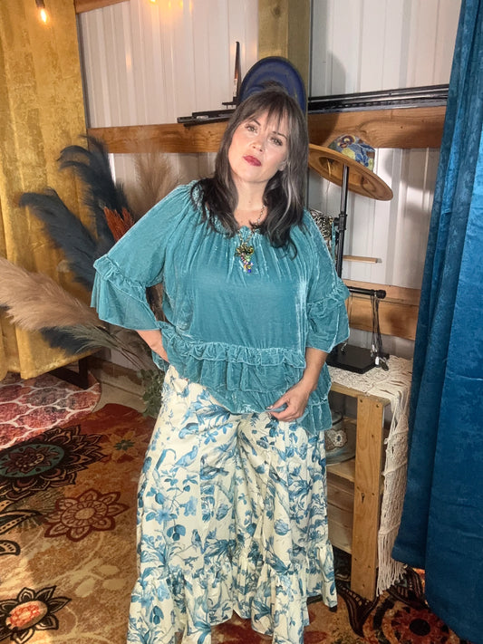 Birds of Paradise Pants in boho eclectic style