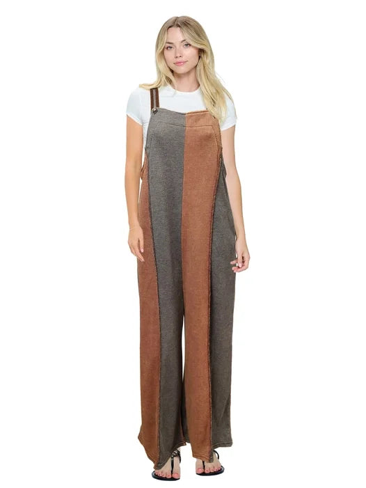 Waffle Knit in the Morning Overalls